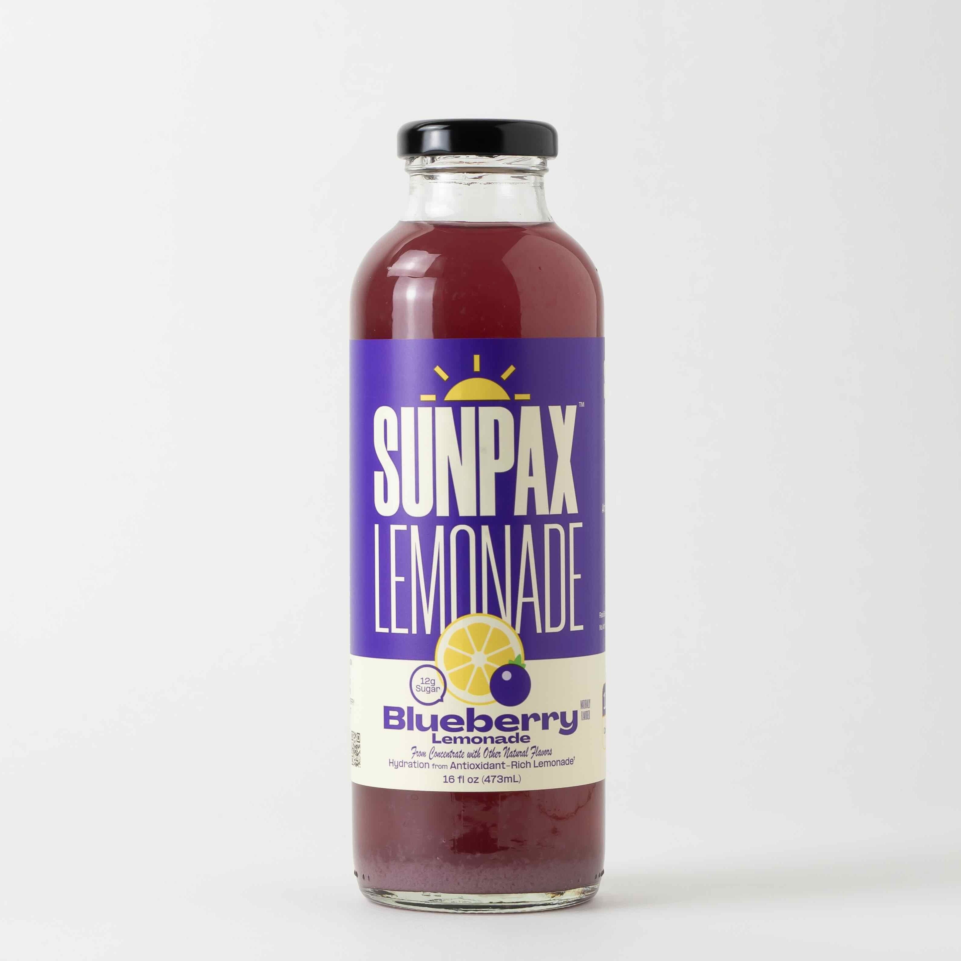 Sunpax Blueberry Lemonade, 16oz (8-pack Case) – Sunpax Lemonade